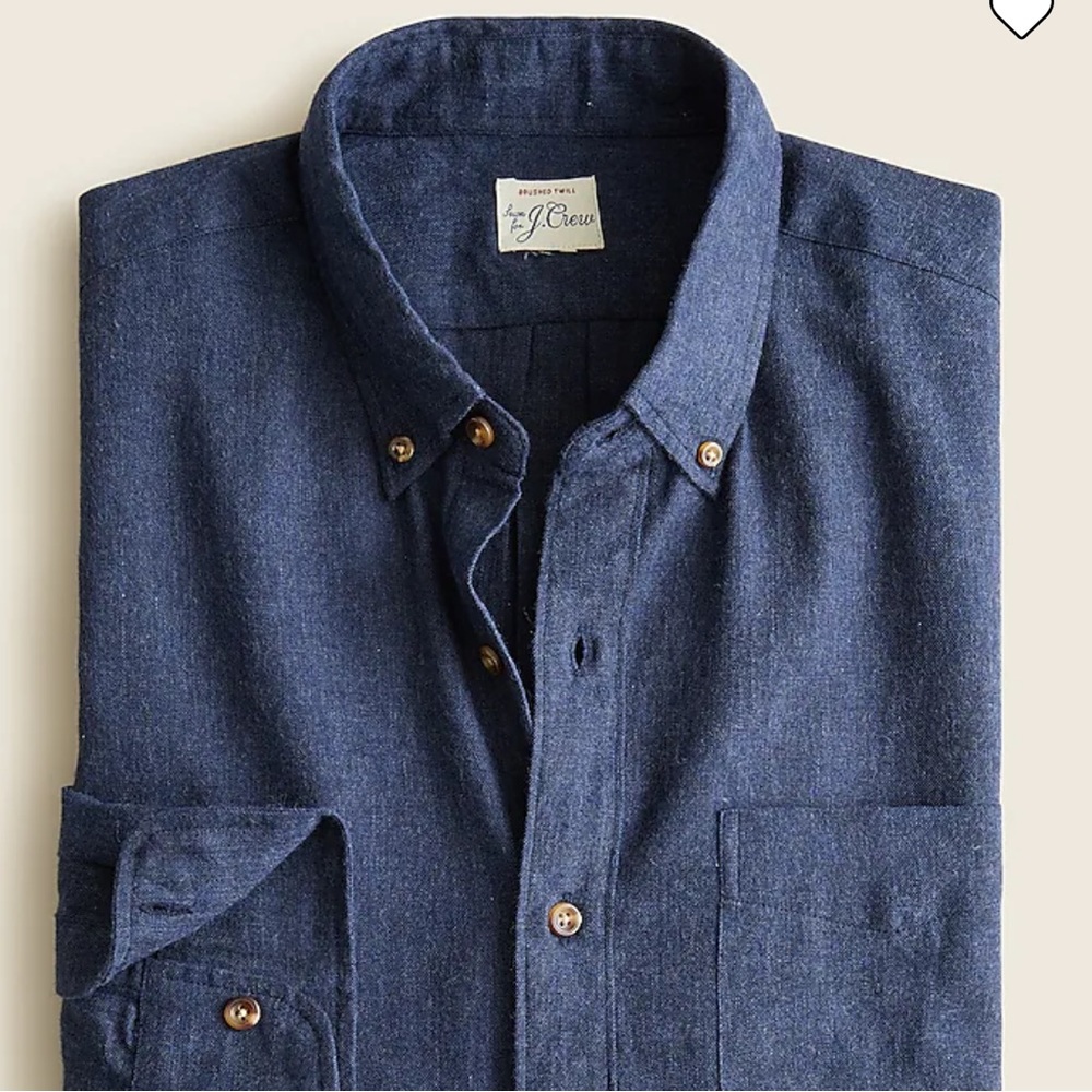 J. Crew Brushed twill shirt